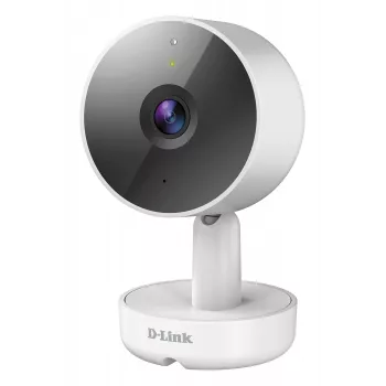 Cámara Wi-Fi interior 2K QHD D-Link DCS-8350LH, cámara de vigilancia IP, interior, con cable e inalámbrica, Amazon Alexa y Google Assistant, sobremesa, blanca