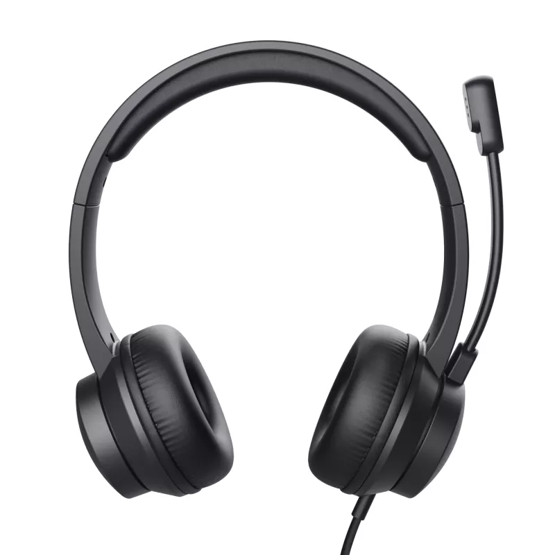 Auriculares Trust HS-201 con cable diadema oficina/call center USB Type-A negros