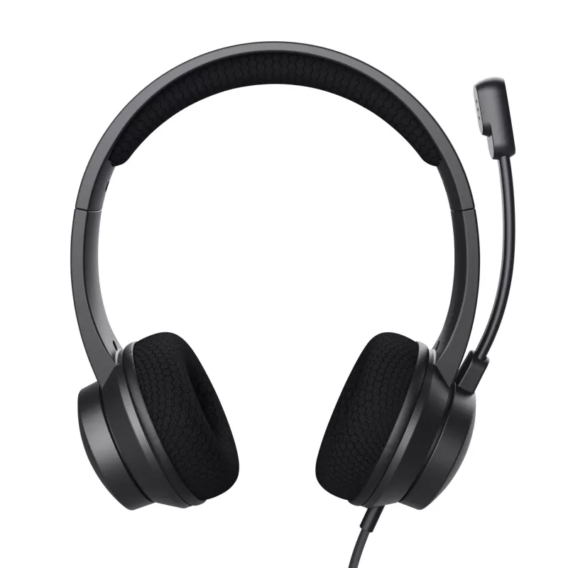 Auriculares Trust HS-260 con cable de diadema posterior oficina/call center USB Type-A negros