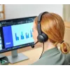 Auriculares Trust HS-260 con cable de diadema posterior oficina/call center USB Type-A negros