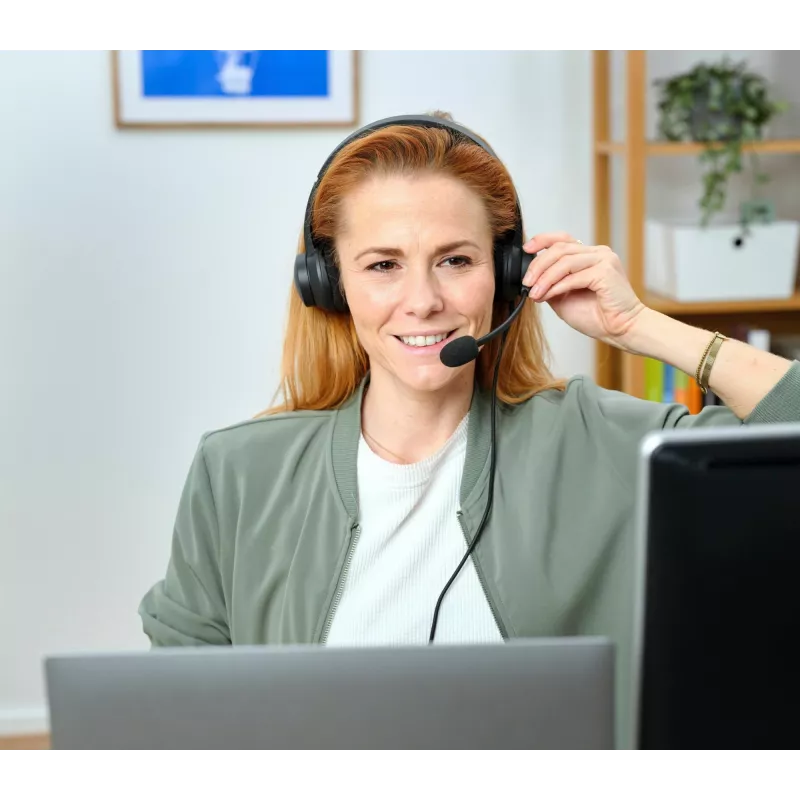 Auriculares Trust HS-260 con cable de diadema posterior oficina/call center USB Type-A negros