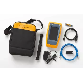 Comprobador de cable de par trenzado Fluke LIQ-100 con soporte RJ-45/USB, longitud máx. 305 m, batería de ion-litio de 6400 mAh
