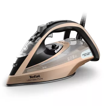 Plancha Tefal Ultimate Pure FV9852E0 plancha de vapor suela Durilium AirGlide Autoclean 3200 W negra, cobre
