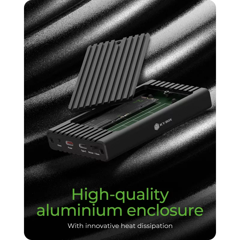 Carcasa SSD ICY BOX IB-2817MCL-C31 Negra M.2 Alimentada por USB