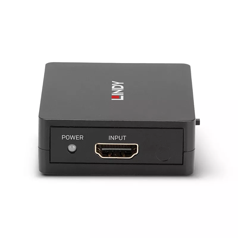 Splitter HDMI 18G de 2 puertos Lindy, compacto