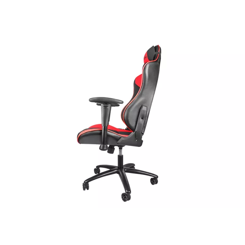 Silla gaming GENESIS SX77 asiento acolchado negro, rojo