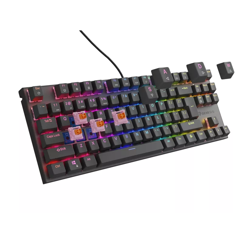 Teclado gaming GENESIS Thor 303 TKL USB QWERTY español negro