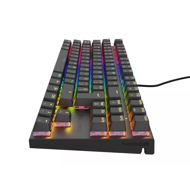 Teclado gaming GENESIS Thor 303 TKL USB QWERTY español negro