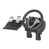 Volante con pedales GENESIS Seaborg 400 negro, plateado USB Nintendo Switch, PC, PlayStation 4, Playstation 3, Xbox 360, Xbox One, Xbox One S, Xbox One X