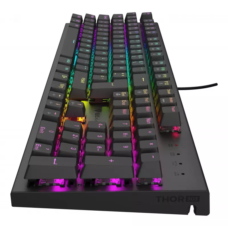 Teclado gaming GENESIS Thor 303 USB QWERTZ alemán negro mecánico RGB