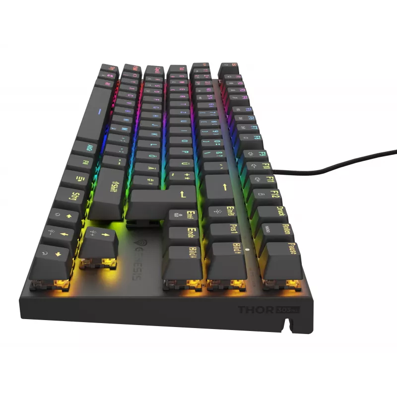 Teclado gaming GENESIS Thor 303 TKL USB QWERTZ alemán negro