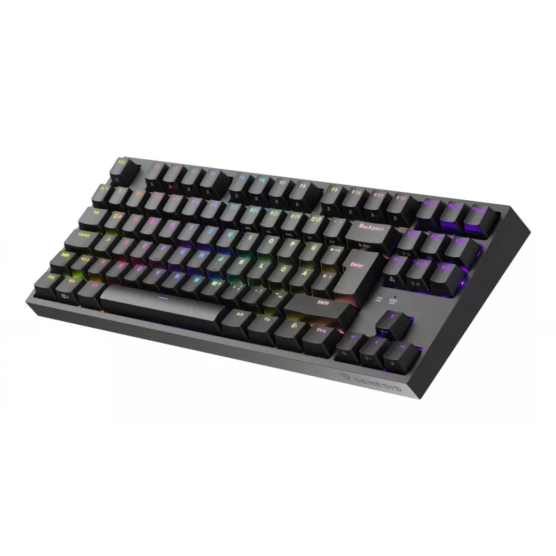 Teclado gaming GENESIS Thor 404 TKL USB QWERTZ alemán negro