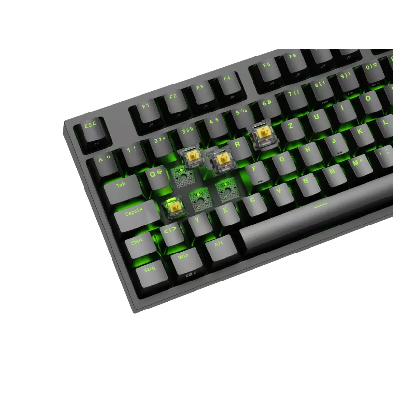 Teclado gaming GENESIS Thor 404 TKL USB QWERTZ alemán negro