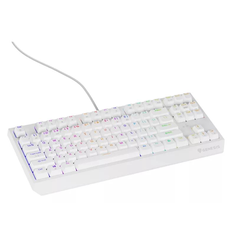 Teclado gaming GENESIS Thor 230 TKL USB QWERTY inglés US blanco