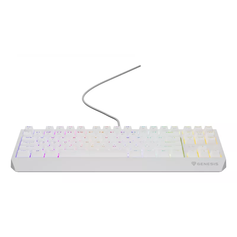 Teclado gaming GENESIS Thor 230 TKL USB QWERTY inglés US blanco