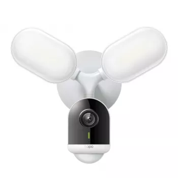 TP-Link cámara con proyector inteligente, cámara de vigilancia IP, exterior, con cable e inalámbrica, 2800 lm, 5000 K, pared