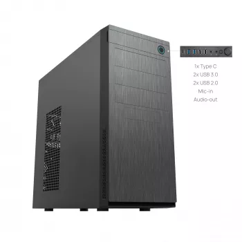 Chieftec HC-10B-OP Caja de ordenador Mini Tower Negra