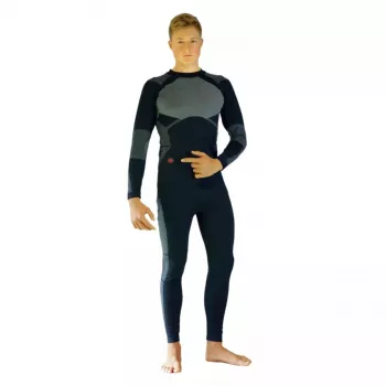 Glovii GXBL conjunto de ropa interior térmica calefactable, talla L, negro