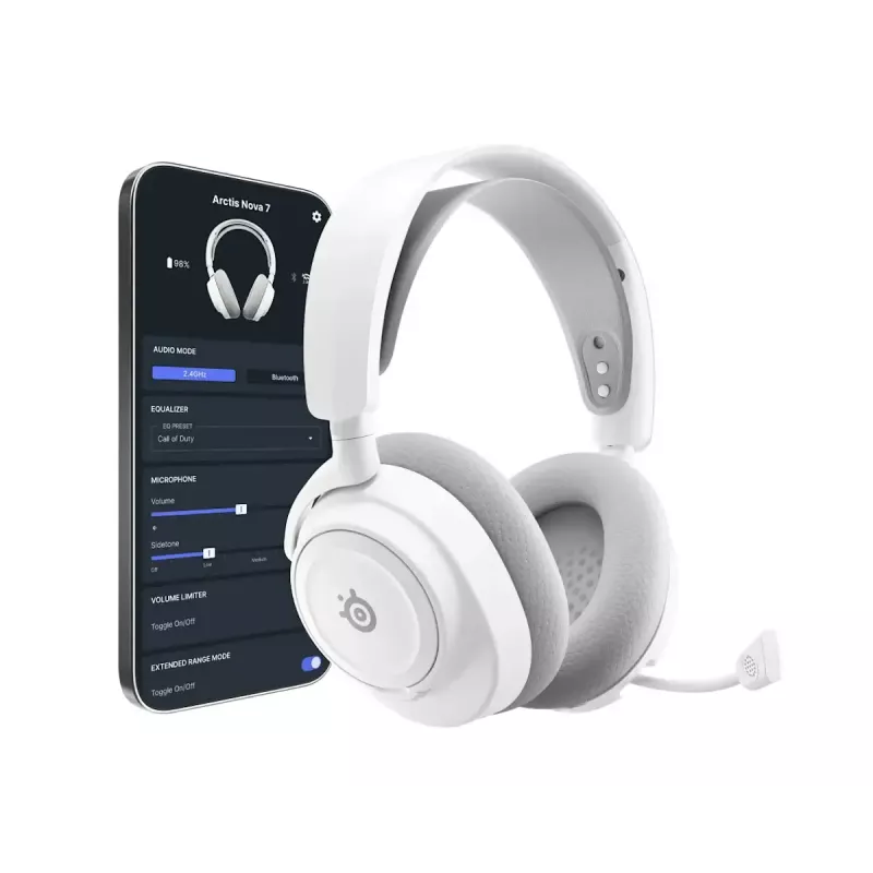 SteelSeries Arctis Nova 7 Gen 2 61731 auriculares con micrófono, blancos