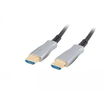 Cable HDMI LANBERG - M/m v2.0 Cable óptico 50m Negro Aoc