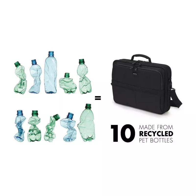 DICOTA Multi Plus Scale - Funda para portátil de 14-15,6 inch - Negro / 600d Recycled Pet