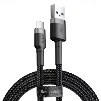 Cable de datos BASEUS Cafule - USB Type-A a Type-C - 2m - negro