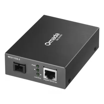Conversor de medios de red TP-Link Omada MC211CS-2 1000 Mbit/s 1310 nm monomodo negro