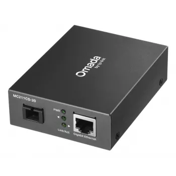 Conversor de medios de red TP-Link Omada MC211CS-20 1000 Mbit/s 1310 nm monomodo negro