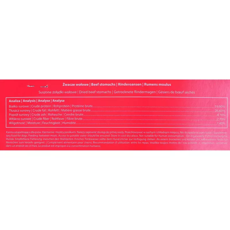 Snack masticable MACED callos de ternera 200 g — snack masticable natural monoproteico para perros para la higiene dental, sabor ternera