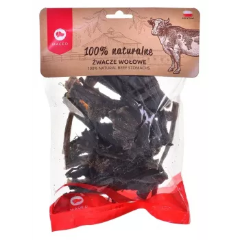Snack masticable MACED callos de ternera 200 g — snack masticable natural monoproteico para perros para la higiene dental, sabor ternera