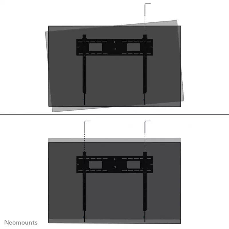 Neomounts WL30-750BL18 soporte de pared para TV de alta resistencia, 43-98 pulgadas, 125 kg