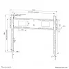 Neomounts WL30-750BL18 soporte de pared para TV de alta resistencia, 43-98 pulgadas, 125 kg