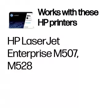HP 89X tóner original LaserJet de alto rendimiento Negro, 10000 páginas, Negro, 1 ud.