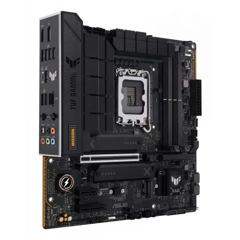 Placa base ASUS TUF GAMING B760M-PLUS WIFI II — Intel B760, LGA 1700, micro ATX, DDR5, 4 DIMM, Wi‑Fi 6E, 2.5 Gb LAN