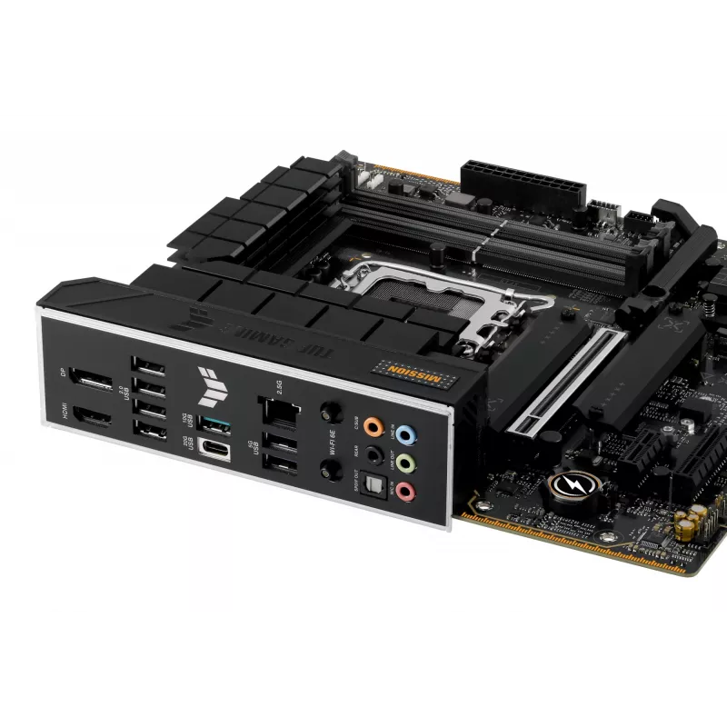 Placa base ASUS TUF GAMING B760M-PLUS WIFI II — Intel B760, LGA 1700, micro ATX, DDR5, 4 DIMM, Wi‑Fi 6E, 2.5 Gb LAN