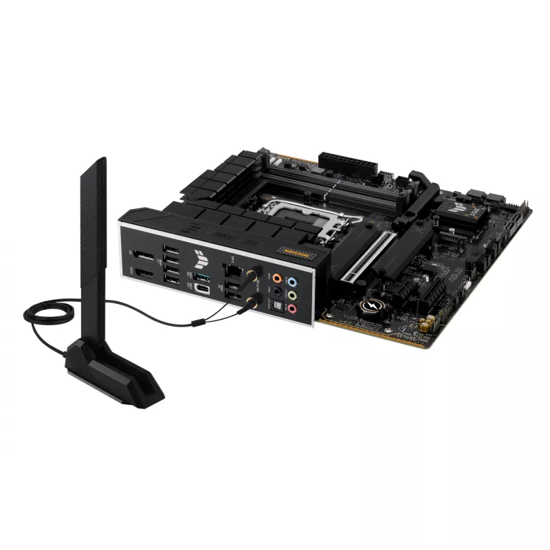 Placa base ASUS TUF GAMING B760M-PLUS WIFI II — Intel B760, LGA 1700, micro ATX, DDR5, 4 DIMM, Wi‑Fi 6E, 2.5 Gb LAN