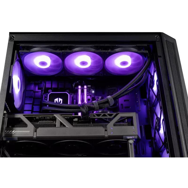 PC de sobremesa Actina Midi Tower, AMD Ryzen 7 9700X, 32 GB DDR5, SSD de 1 TB, Radeon RX 9060 XT, Windows 11 Pro, negro