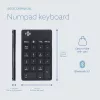 Teclado numérico R-Go Tools R-Go Numpad Break, teclado numérico ergonómico con software de pausas, Bluetooth, negro