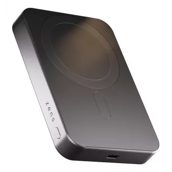 Batería externa ZENS slim Qi2 Al 10000mAh negra