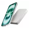 Batería externa ZENS slim Qi2 Al 10000mah blanca