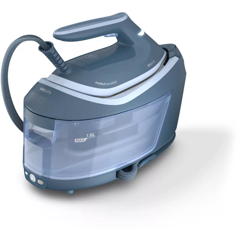 Centro de planchado con vapor Philips Serie 6000 PSG6042/20 2400 W 1,8 L SteamGlide Advanced azul