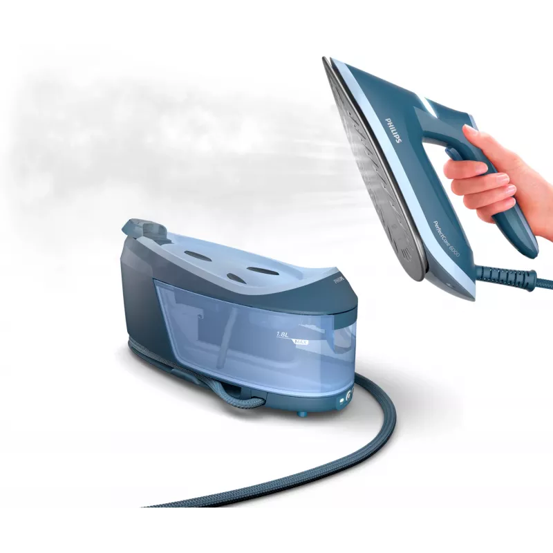 Centro de planchado con vapor Philips Serie 6000 PSG6042/20 2400 W 1,8 L SteamGlide Advanced azul