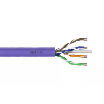 Cable de instalación DIGITUS - CAT6 - U/UTP - B2ca - 100 m - violeta