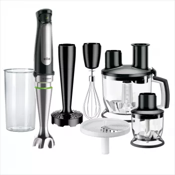 Batidora de mano Braun MQ 7087X 1,2 l 1000 W negro, acero inoxidable