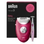 Depiladora Braun Silk-épil 3 SE3-202, 20 pinzas, funcionamiento con red, Berry