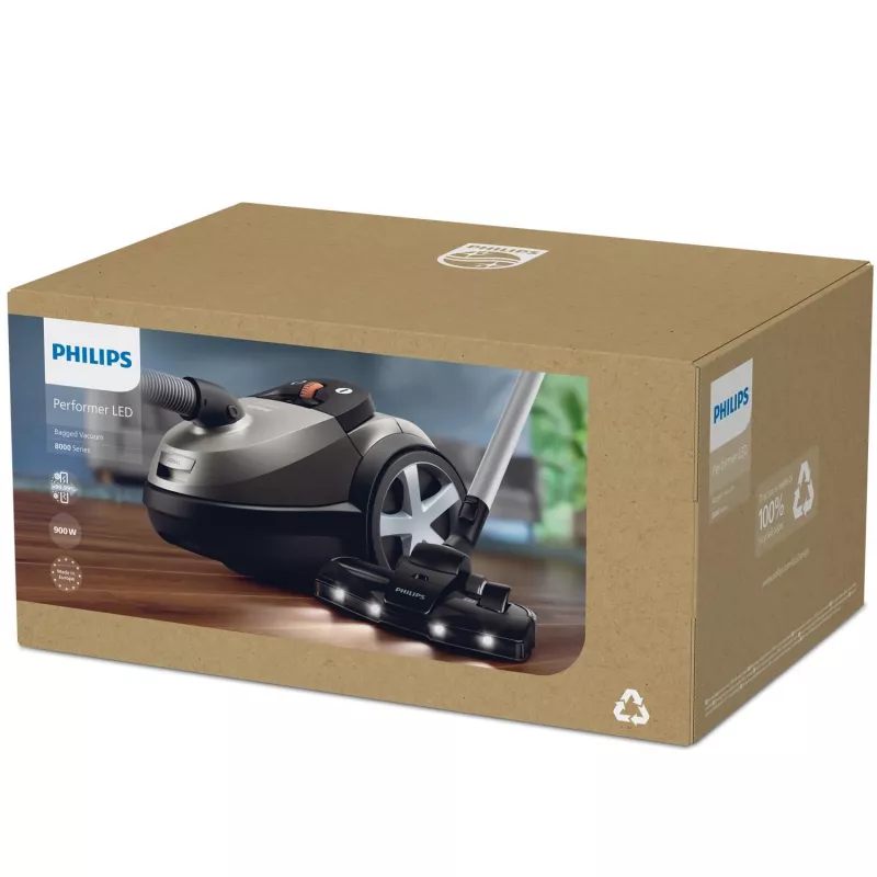 Philips serie 8000 XD8152/12 aspirador 4 L aspirador de cilindro en seco 900 W bolsa