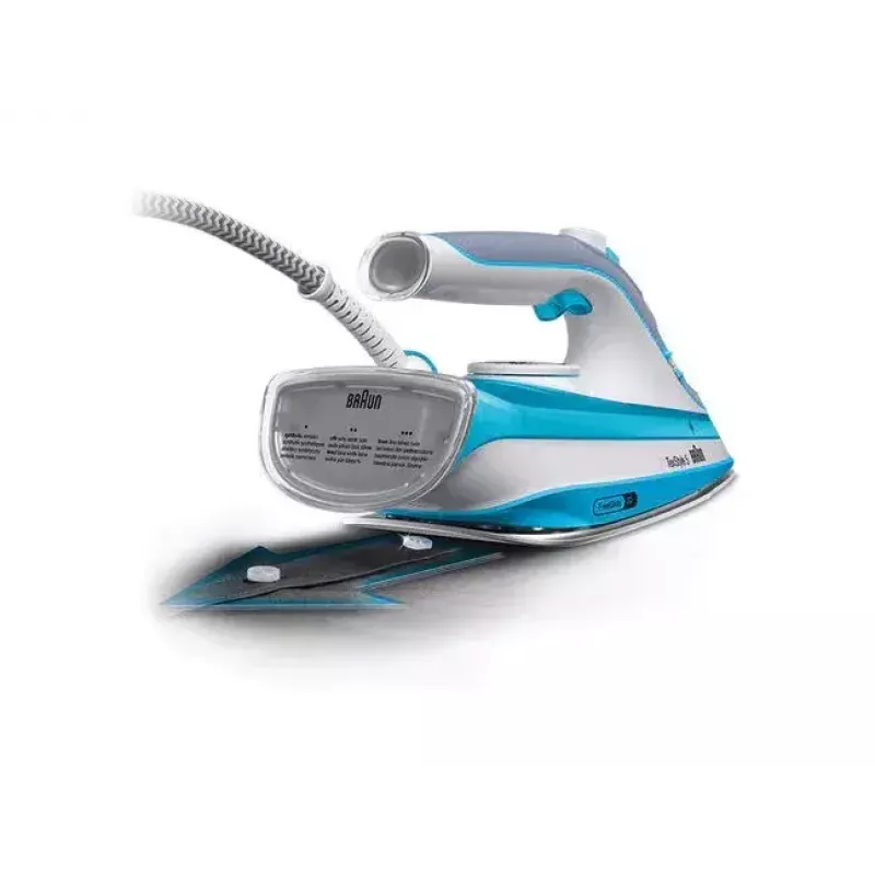 Braun TexStyle 5 SI 5006 BL plancha en seco y vapor suela cerámica 2600 W azul, gris, blanco