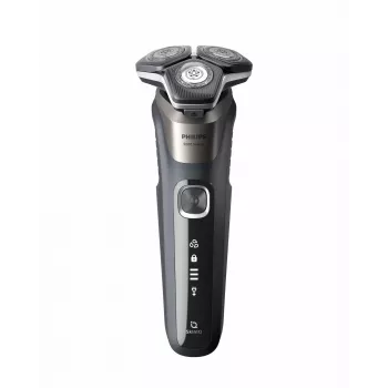 Philips SHAVER serie 5000 S5887/30 maquinilla de afeitar para hombre, afeitadora rotatoria, negro, gris