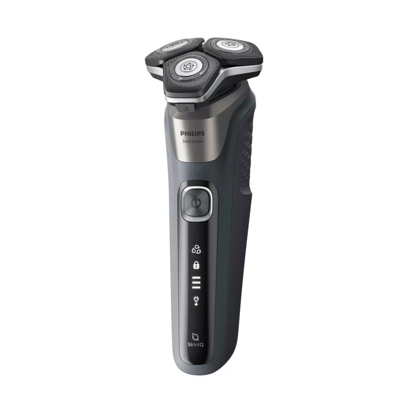 Philips SHAVER serie 5000 S5887/30 maquinilla de afeitar para hombre, afeitadora rotatoria, negro, gris