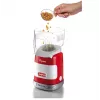 Ariete 2956, Pop Corn Party Time, máquina de palomitas, convierte 60 g de maíz en palomitas en 2 minutos con aire caliente, sin grasa, 1000 vatios, rojo
